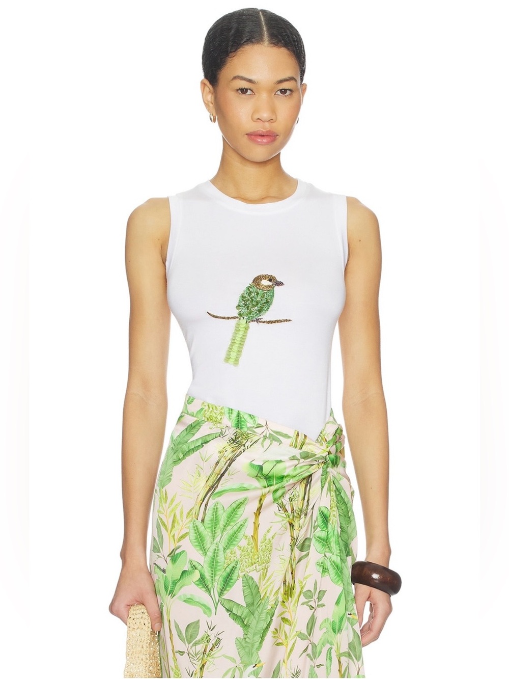 Hand Beaded Parrot Tank